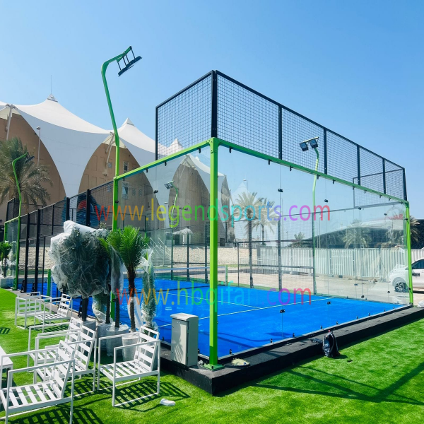 10*20m Portable Padel Court Price Safety Outdoor Indoor Paddle Tennis Court For Sale