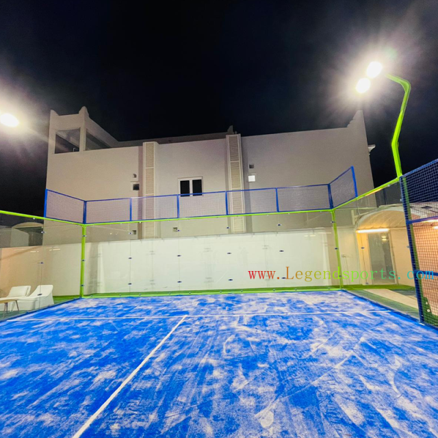 Most Popular Padel Manufacturer Super Panoramic Paddle Tennis Court For Padel Club