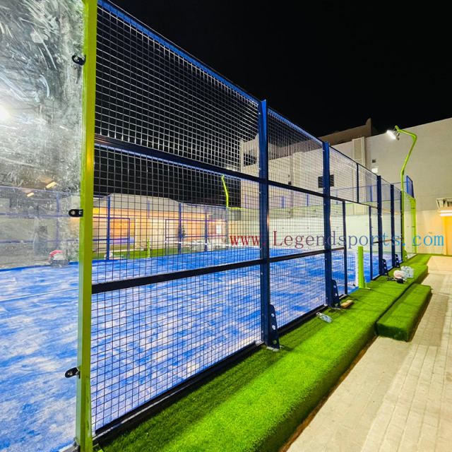 Hot Selling Discount Panoramic Abs Frame 20m*10m Outdoor Cancha De Padel Court