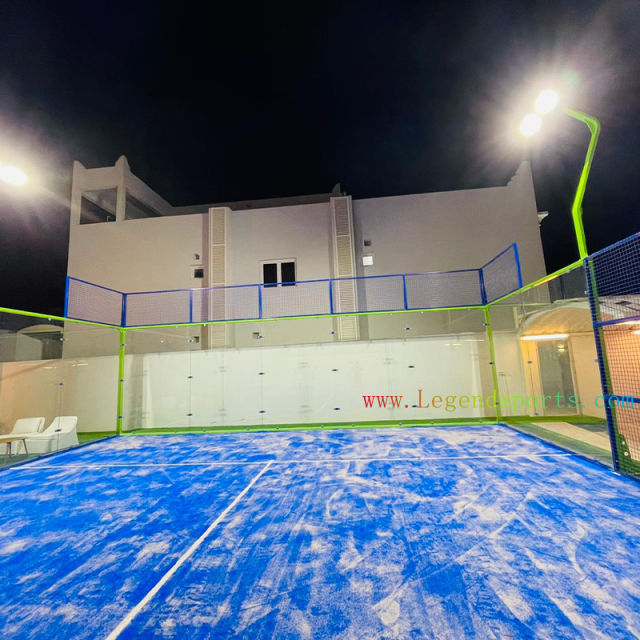 Hot Selling Discount Panoramic Abs Frame 20m*10m Outdoor Cancha De Padel Court