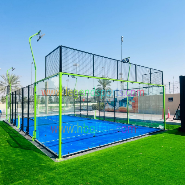 Legendsports Luxury Design 10*20 Panoramic Padel Court Price For Paddle Tennis Training Hot Selling In Qatar