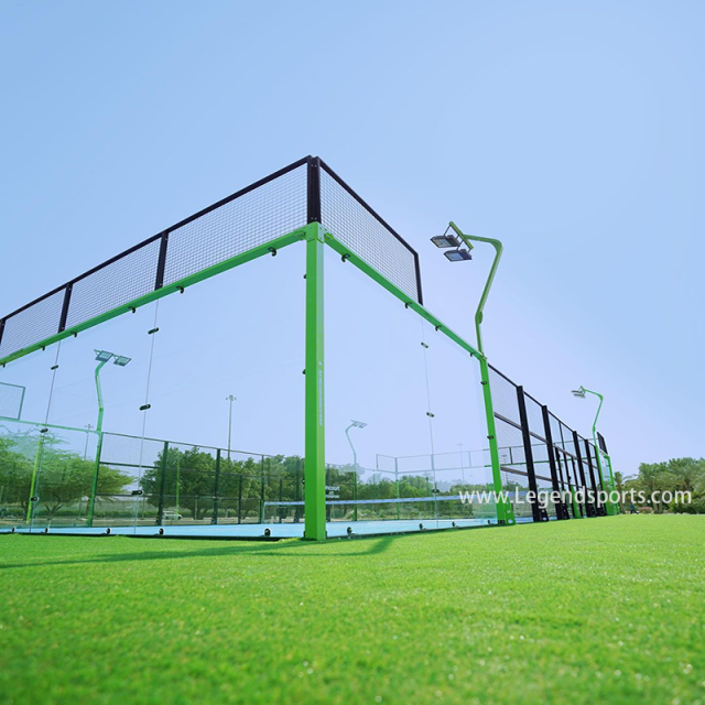 2024 Standard WPT Padel Outdoor Super Panoramic Paddle Tennis Court Supplier Pistas De Padel