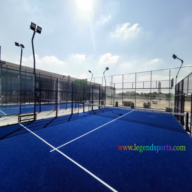 Hot Sale WPT Paddle Tennis Competition Indoor Super Panoramic Padel Court Supplier