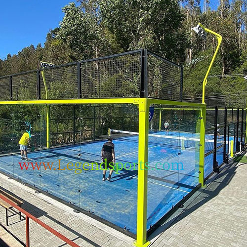 Legendsports Luxury Design 10*20 Panoramic Padel Court Price For Paddle Tennis Training Hot Selling In Qatar