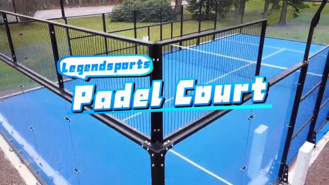 Professional High Quality Panoramic Padel Tennis Courts With Roof Tent