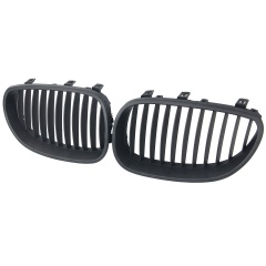 Nieren Grill matt Schwarz Einzelsteg passend für BMW 5er E60 E61