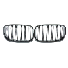 Nieren Grill glanz Schwarz Doppelsteg passend für BMW X5 E70 E71