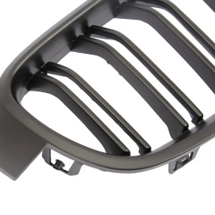 Nieren Grill matt Schwarz Doppelsteg passend für BMW 3er F30 F31