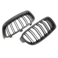 Nieren Grill matt Schwarz Doppelsteg passend für BMW 3er F30 F31
