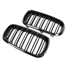 Nieren Grill glanz Schwarz Doppelsteg passend für BMW X5 F15 F16