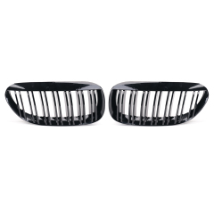 Nieren Grill glanz Schwarz Doppelsteg passend für BMW 6er E63 E64