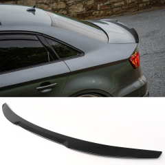 für Audi A3 8V Limo Cabrio Heckspoiler GLANZ SCHWARZ LACKIERT Spoiler Heckflügel