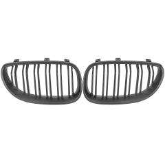 Nieren Grill matt Schwarz Doppelsteg passend für BMW 5er E60 E61