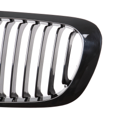Nieren Grill glanz Schwarz Einzelsteg passend für BMW 5er E39