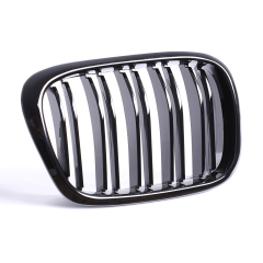 Nieren Grill glanz Schwarz Doppelsteg passend für BMW 5er E39