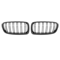Nieren Grill matt Schwarz Doppelsteg passend für BMW 3er F30 F31