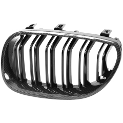 Nieren Grill Carbon Look Doppelsteg passend für BMW 5er E60 E61