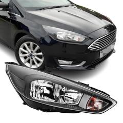 Front Scheinwerfer Rechts für Ford Focus MK3 Facelift Schwarz Hauptscheinwerfer