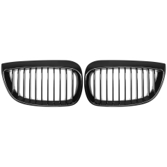 Glanz Schwarz Einzelsteg Nieren Grill Passend für BMW 1er E81 E87 Vorfacelift