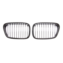 Nieren Grill glanz Schwarz Einzelsteg passend für BMW 5er E39