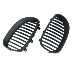 Nieren Grill matt Schwarz Einzelsteg passend für BMW 5er E60 E61
