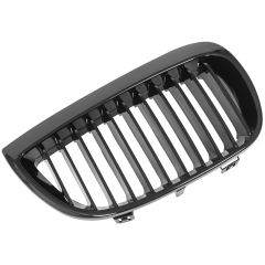 Glanz Schwarz Einzelsteg Nieren Grill Passend für BMW 1er E81 E87 Vorfacelift