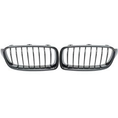 Nieren Grill glanz Schwarz 8-teilig passend für BMW 3er F30 F31