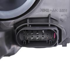 Front Scheinwerfer Rechts für Ford Focus MK3 Facelift Schwarz Hauptscheinwerfer