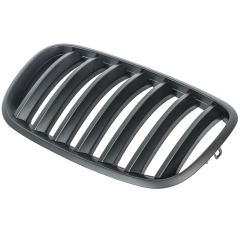 Nieren Grill matt Schwarz Einzelsteg passend für BMW X5 E70 E71