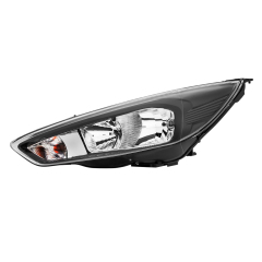 Front Scheinwerfer Links für Ford Focus MK3 Facelift Schwarz Hauptscheinwerfer