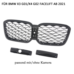 Nieren Grill Chrome EXKLUSIV passend für BMW X3 G01 G02 Facelift
