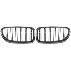Nieren Grill Carbon Look Doppelsteg passend für BMW 5er F10 F11