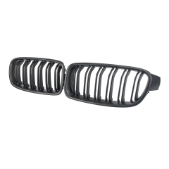 Nieren Grill matt Schwarz Doppelsteg passend für BMW 3er F30 F31