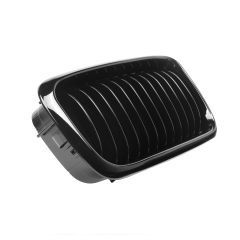 Nieren Grill glanz Schwarz Einzelsteg passend für BMW 7er E38