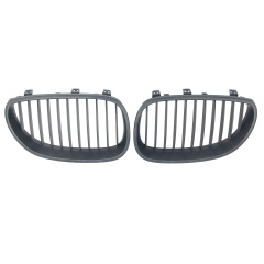 Nieren Grill matt Schwarz Einzelsteg passend für BMW 5er E60 E61