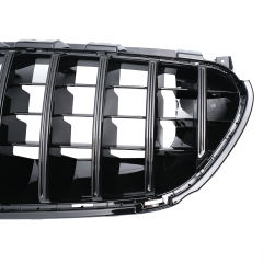 Kühlergrill glanz Schwarz GT Panamericana passend für Mercedes E-Klasse W213 E63 Vorfacelift