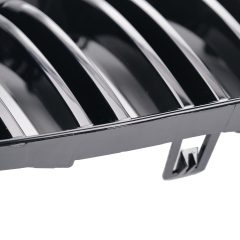 Nieren Grill glanz Schwarz Doppelsteg passend für BMW 6er E63 E64