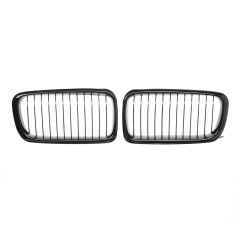 Nieren Grill glanz Schwarz Einzelsteg passend für BMW 7er E38