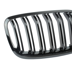 Nieren Grill glanz Schwarz Doppelsteg passend für BMW X5 E70 E71