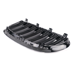 Nieren Grill glanz Schwarz Doppelsteg passend für BMW 6er E63 E64