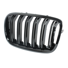 Nieren Grill glanz Schwarz Doppelsteg passend für BMW X5 E70 E71