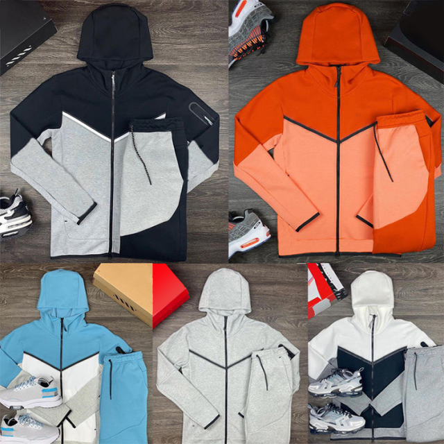 Mens Sporty Patchwork Tracksuits