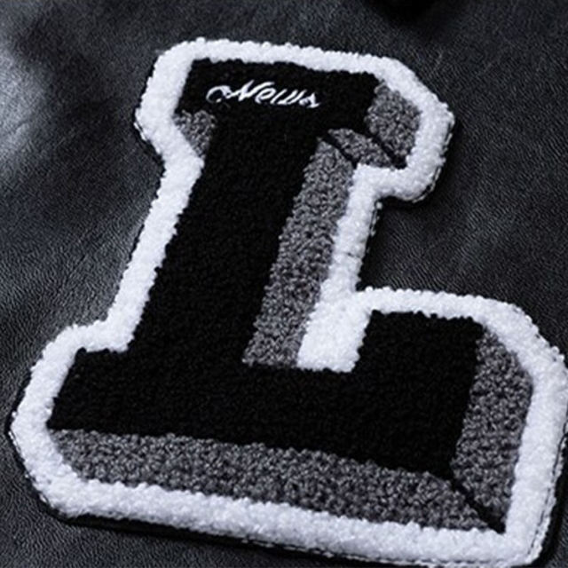 Mens Chenille Embroidery Varsity Baseball Letterman Streetwear Woolen Jackets