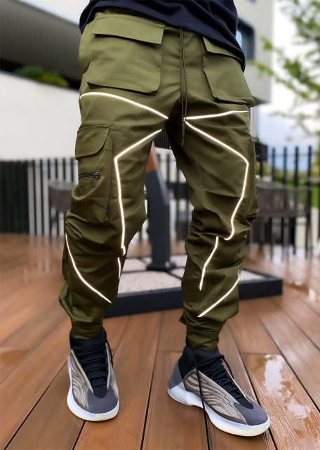 Mens Streetwear Stylish Pockets Track pants