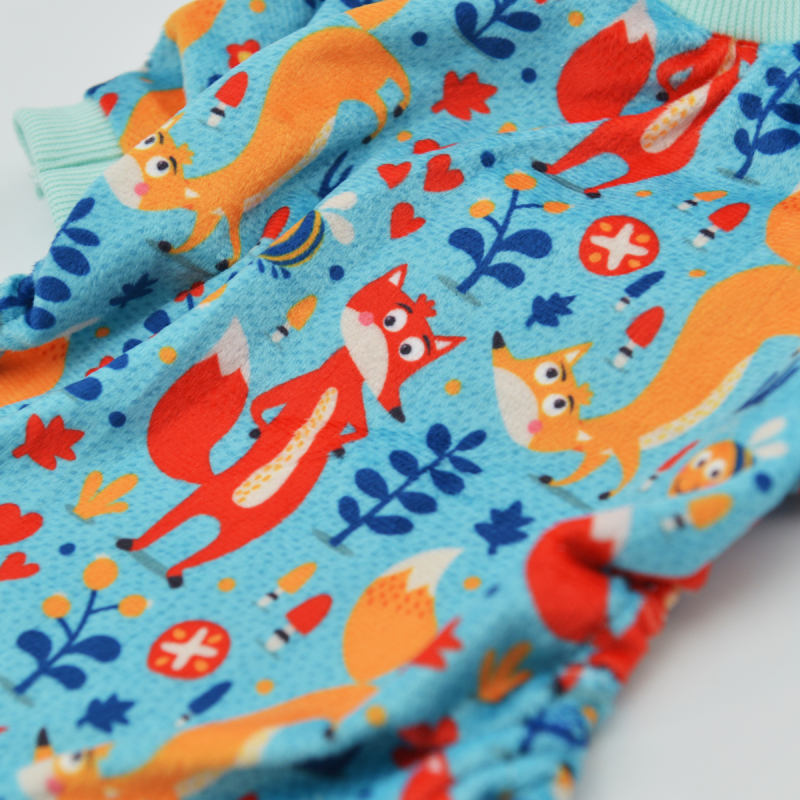 CuteBone Dog Pajamas Fox Dog Apparel Dog Jumpsuit Pet Clothes Pajamas P22