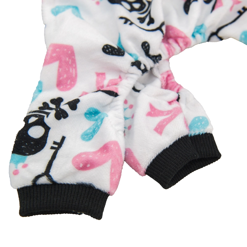 Skeleton dog pajamas -White