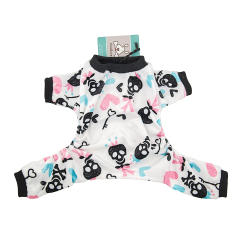 Skeleton dog pajamas -White