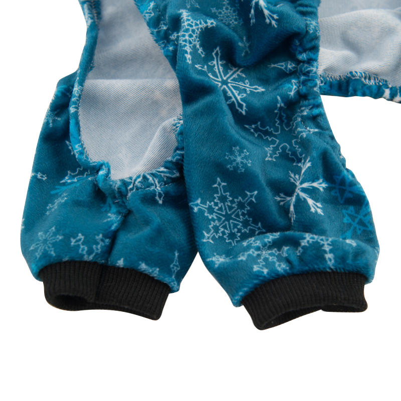 Snowflake blue dog pajamas