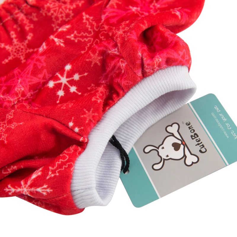 CuteBone Dog Pajamas Xmas Gift Dog Apparel Dog Jumpsuit Pet Clothes Pajamas P42