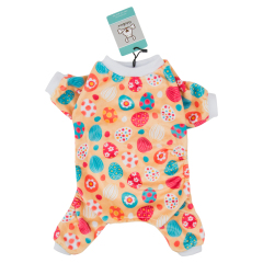 CuteBone Dog Pajamas Cute Print Dog Apparel Dog Jumpsuit Pet Clothes Pajamas P53